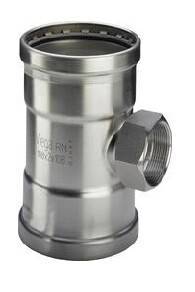 Тройник из нержавеющей стали Viega Sanpress Inox XL 64x2x64 мм 578152