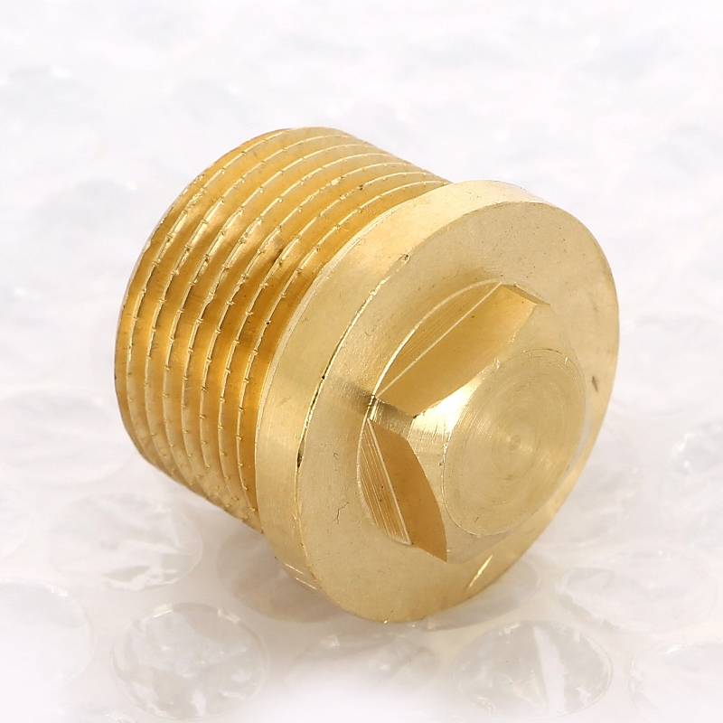 Заглушка бронзовая Viega 3/4 с квадратом и бортиком наружная резьба 320089