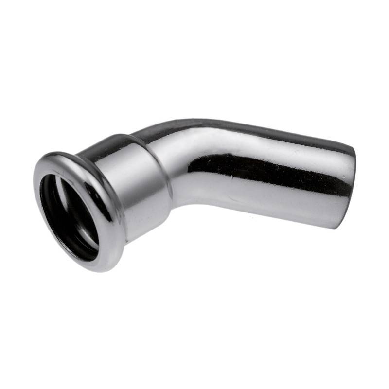 Отвод однораструбный 45° KAN-therm Steel пресс оцинкованная сталь 28 мм 1509068026