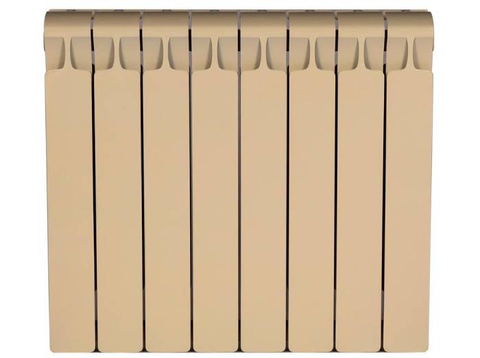 Радиатор биметаллический RIFAR Monolit 500 8 секций боковое подключение айвори R-MN-500-08 RAL 1013