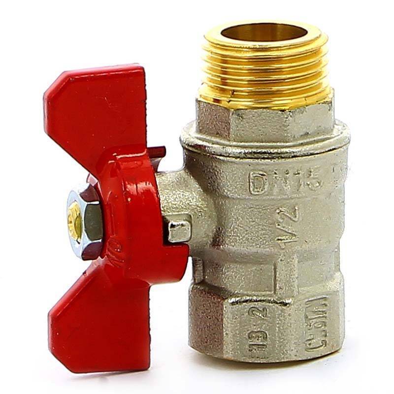 Кран шаровой Tiemme MISTRAL НВ бабочка 1/2 2360001