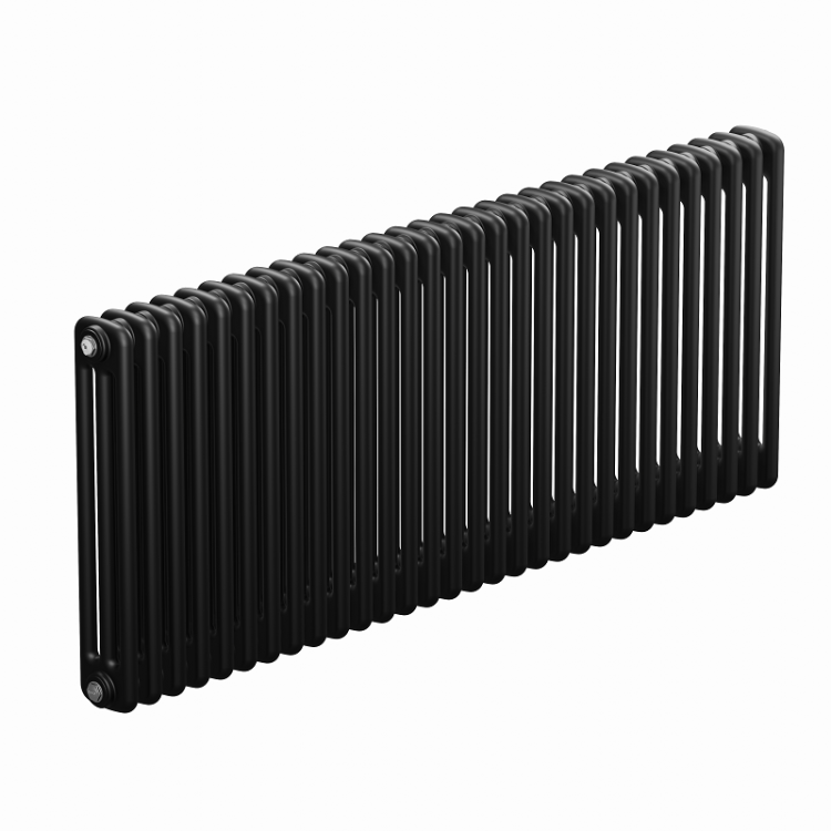 Радиатор стальной трубчатый RIFAR TUBOG 3057 26 секций боковое подключение 3/4 антрацит матовый 3057-26-B1-AN