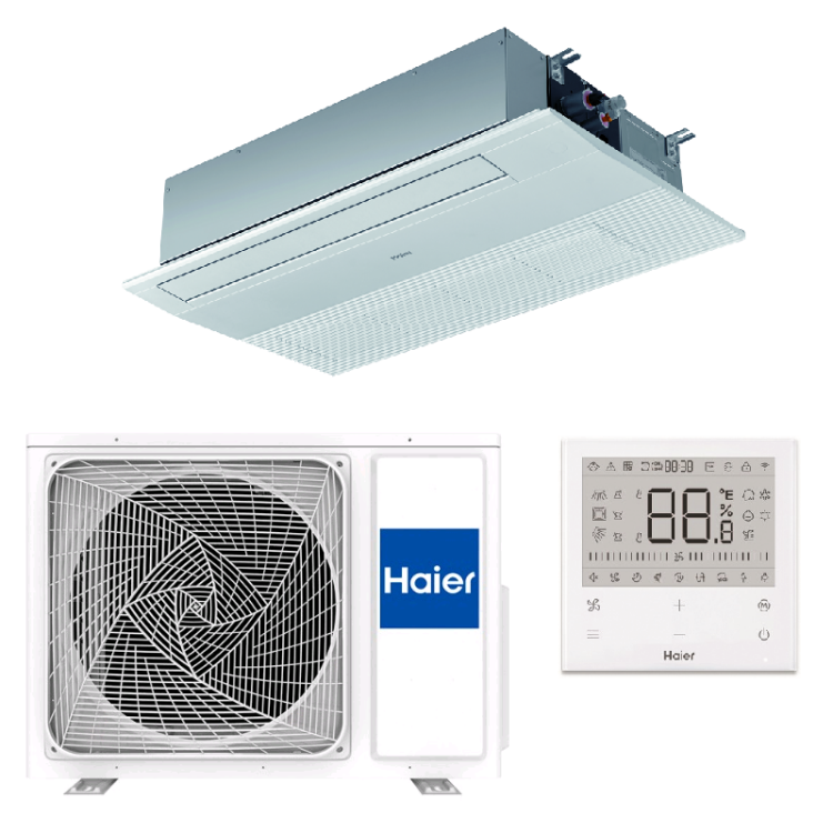Кассетная однопоточная сплит-система Haier Super Match Plus AB35S2SA1FA / 1U35S2SM4FA / P1B-1028IB