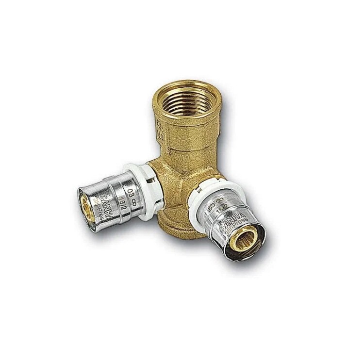 Водорозетка потолочная SANHA 3fit-Press 16x2.0-1/2 ВР 125478G161216