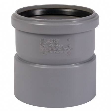 Муфта насадная Ostendorf HT HTAM 110 мм PP RAL 7037 115810