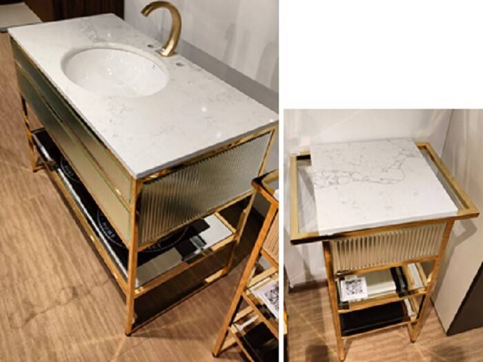 Комплект мебели Oasis Academy консоль столешница MOBO раковина тумба зеркало светильники OasisAcademyMOBOSet