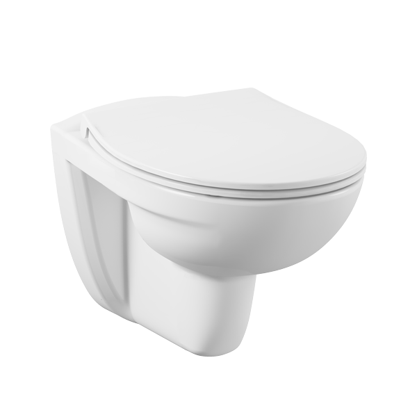 Унитаз подвесной VitrA S10 безободковый 355х535 мм белый (уценка: царапины) 7855B0030075UCN2