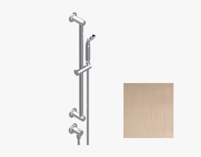 Душевой гарнитур THG Hamptons with lever handles 655 мм цвет Umber matt PVD G4SH6758