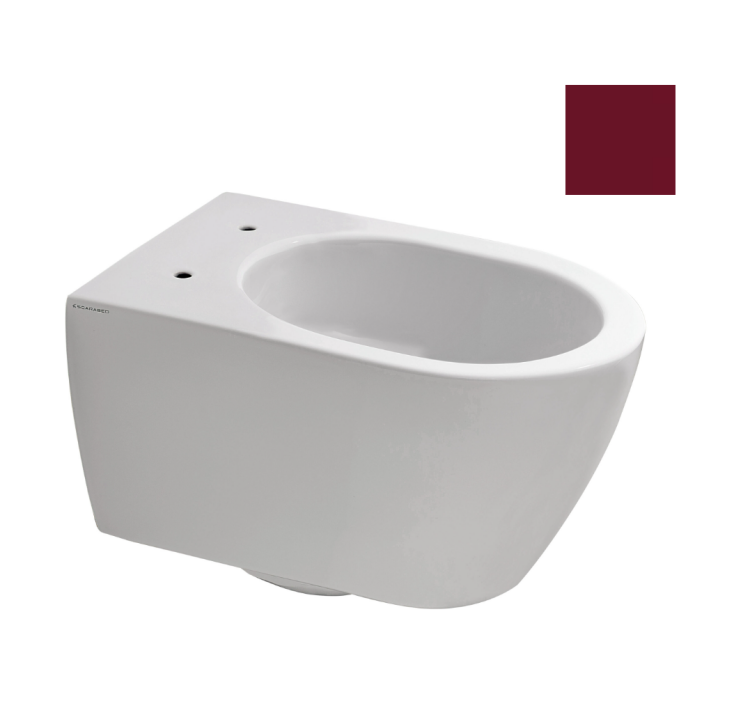 Унитаз подвесной Scarabeo Glam 360x550x360 мм безободковый цвет Cherry 5203/TW 65