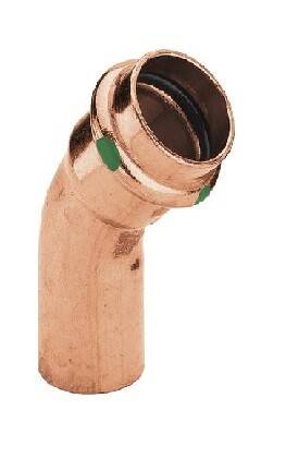 Угол медный Viega Profipress 45° 28 мм однораструбный с SC-Contur 292522
