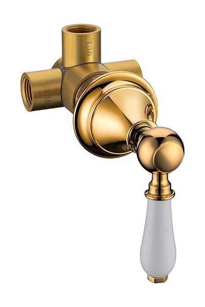 Дайвертер встраиваемый Boheme Imperiale золото глянцевое 623