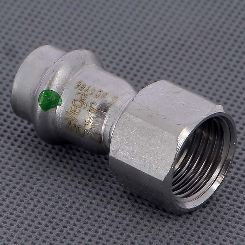 Муфта переходная пресс-В Viega Sanpress Inox нержавеющая сталь 15x1/2 436575