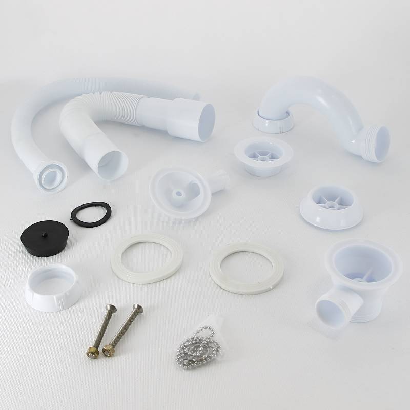 Слив-перелив для ванны Wirquin S-образный с гофротрубой 40х40/50 мм 30717339