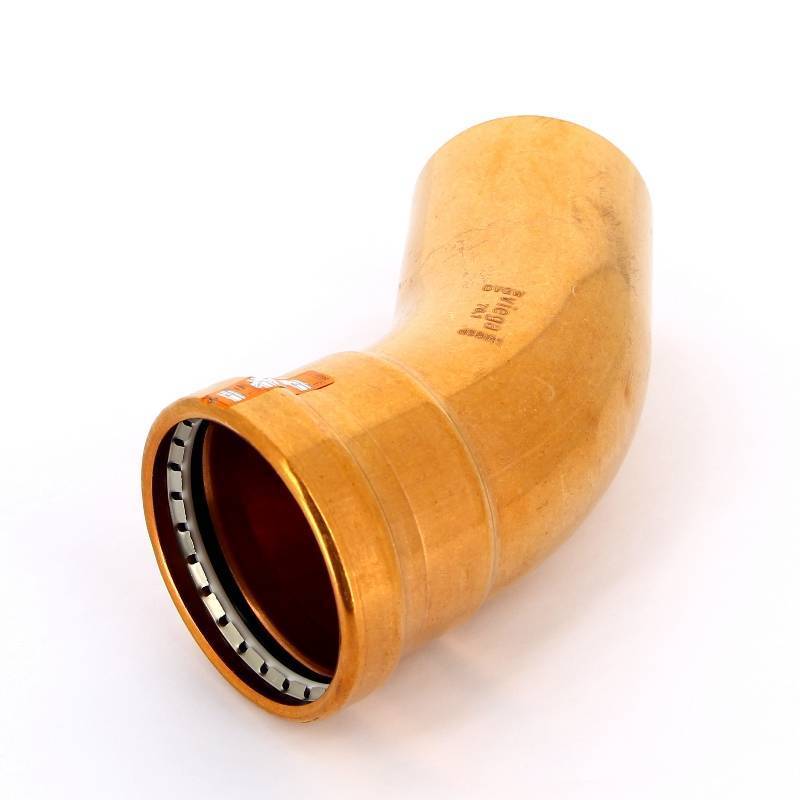 Угол-вставка 45° пресс Viega Profipress XL 76.1 мм медь 476939