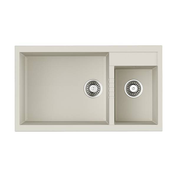 Кухонная мойка Omoikiri Tedori 86-2-LB-WH 86x50 см белый 4993935