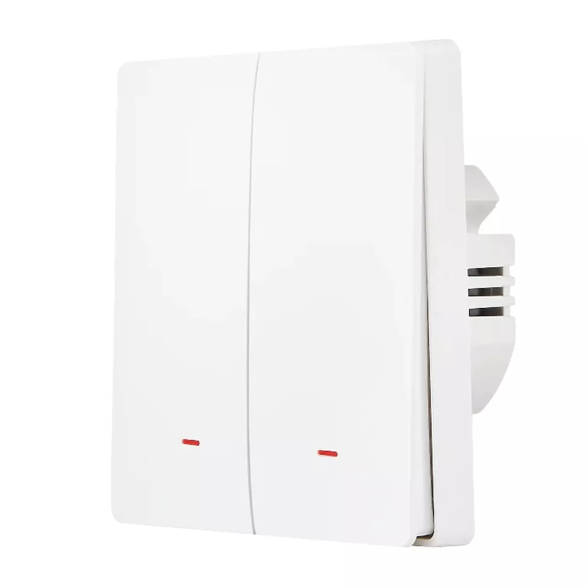 Выключатель умный HOMMYN SWZBNN02W Zigbee 2-клавишный без нейтрали SWZBNN02W