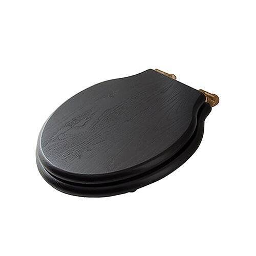 Сиденье для унитаза Globo Paestum 368x415 мм микролифт Rovere Nero PS22RN