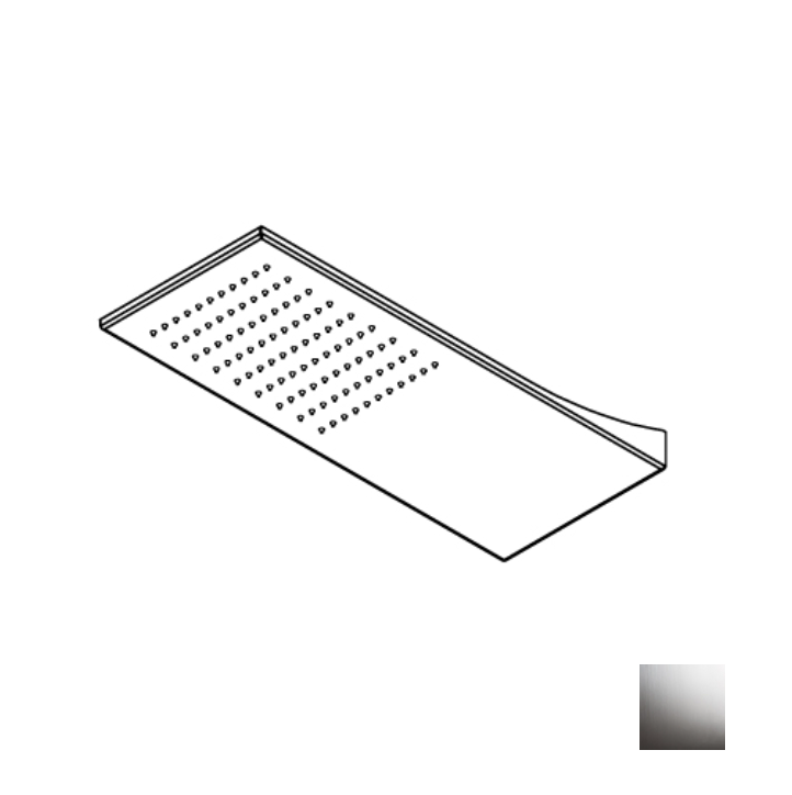 Верхний душ Ritmonio потолочный встраиваемый 200x500 мм Bright Steel 75A048LUC