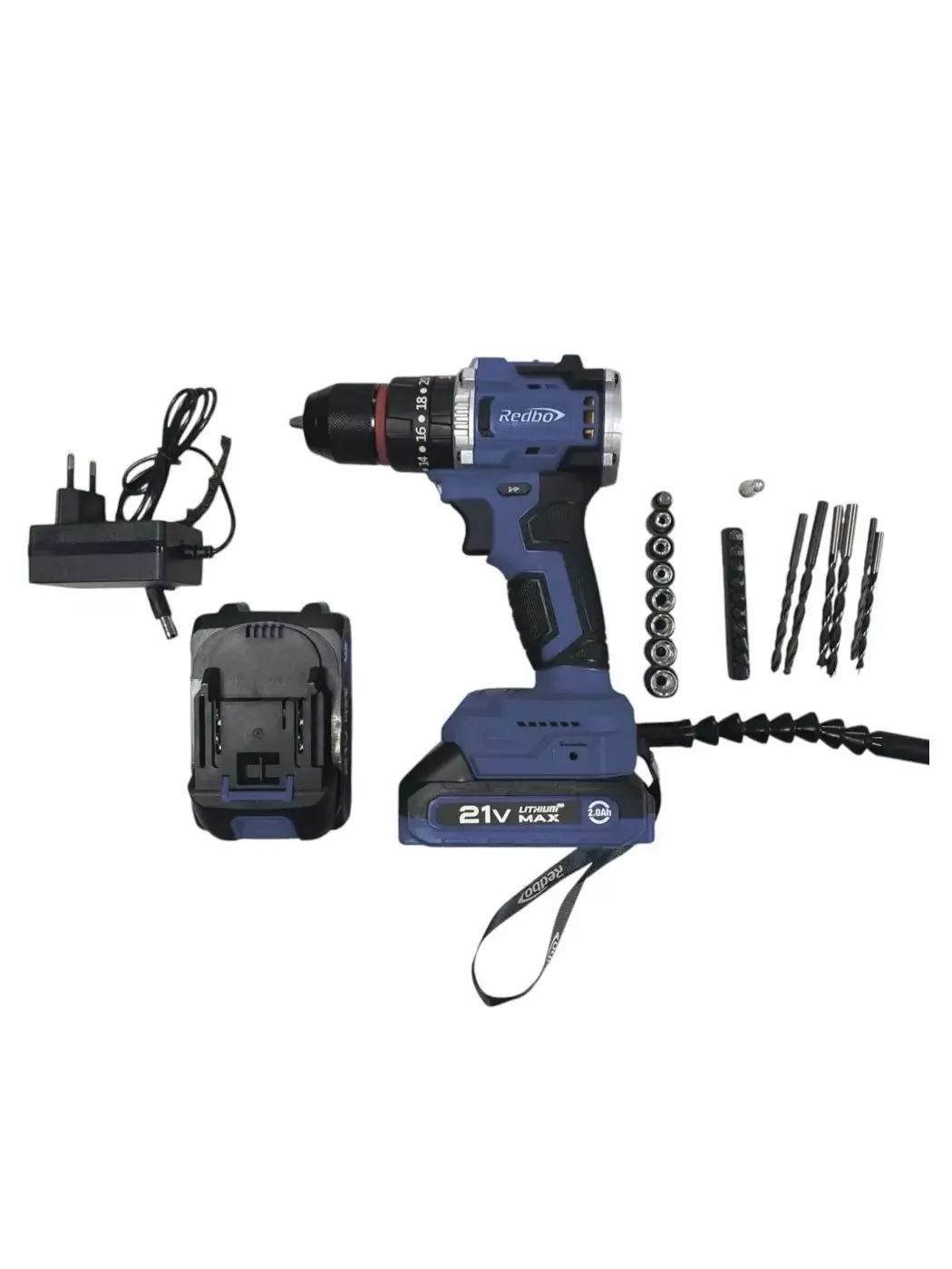 Аккумуляторная ударная дрель-шуруповерт Redbo OAD-21PBL бесщеточная OAD-21PBL
