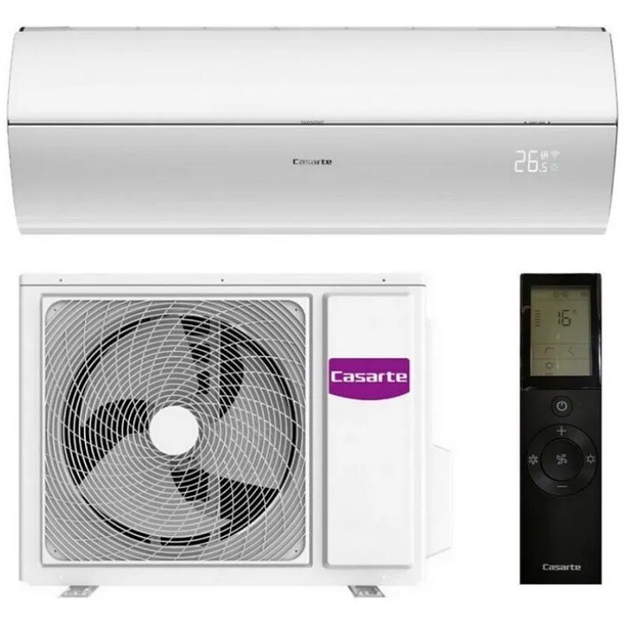 Кондиционер сплит-система Casarte TRIANO CAS25MW1/R3-W / 1U25MW1/R3 инверторный белый глянцевый CAS25MW1/R3-W / 1U25MW1/R3