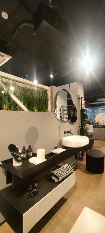 Комплект мебели и аксессуаров, Agape, Lato, тумба с раковиной сифон смеситель с внутренней частью 3 зеркала полка 2 подноса контейнер стакан 4