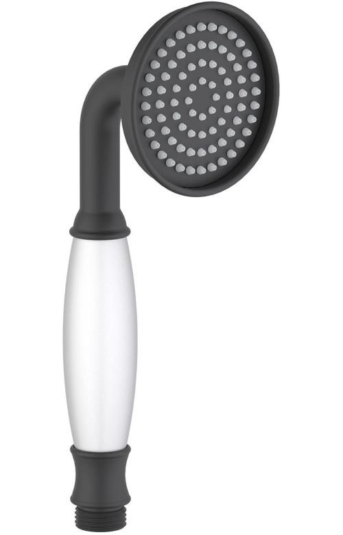 Ручной душ Aquanet Классик 65 1jet матовый черный AQ2008MB