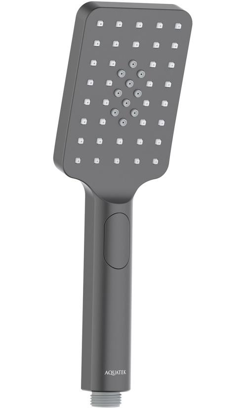 Ручной душ Aquanet Лира Select 80 3jet матовый черный AQ2005MB