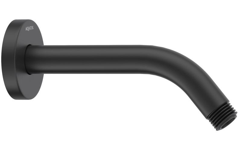 Держатель верхнего душа настенный Aquanet 160 мм матовый черный AQ2173MB