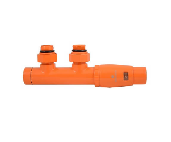 Комплект подключения Vario Term DUO-PLEX угловой правый с термоголовкой MINI 602100055 RAL 7021