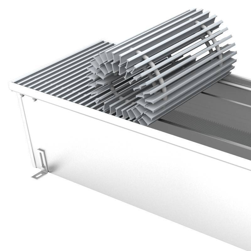 Решетка с рамкой Vitron Wilma 360x2700 мм шаг 13 мм серебро ВРР.18.13.360.2700.ААС