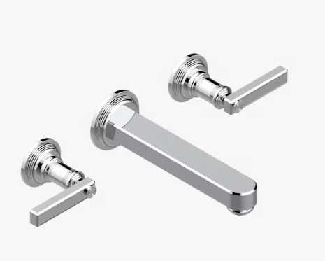 Смеситель для ванны и душа THG West Coast With Metal Lever Handle настенный встраиваемый никель U9BB0141SGB