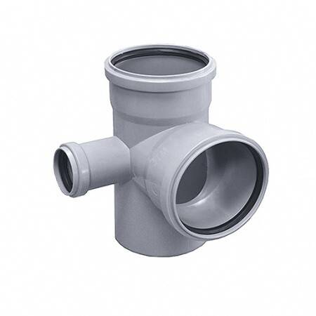 Крестовина двухплоскостная левая Ostendorf HT HTEDL 87° 110/110/50 мм RAL 7037 115950