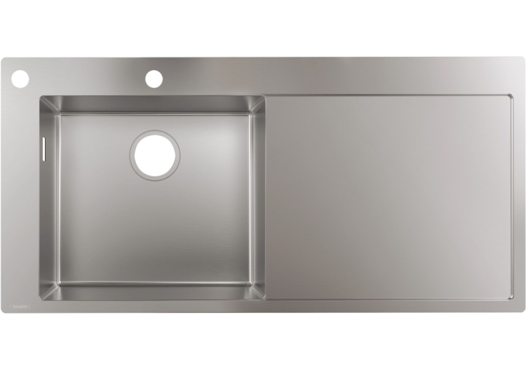 Мойка Hansgrohe S71 S718-F450 1045x510x185 мм с крылом нержавеющая сталь 43332800