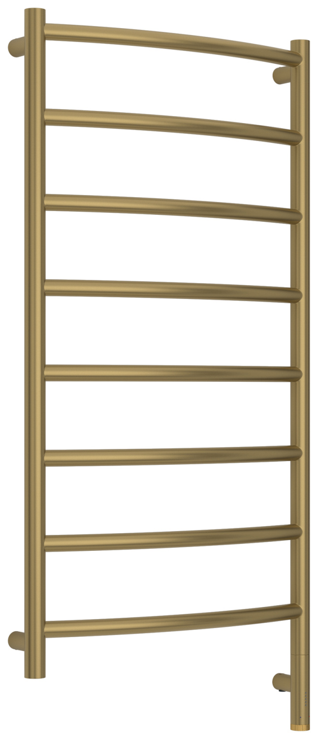 Полотенцесушитель электрический Сунержа Галант 3.1 500x1000 мм правое подключение золотой шёлк матовый 32-6001-1050