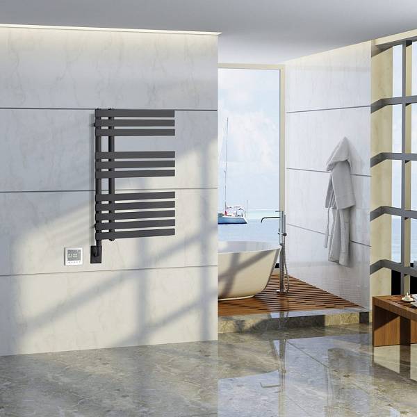 Полотенцесушитель электрический Boheme Venturo 50х9.5х89.8 см черный 721-B