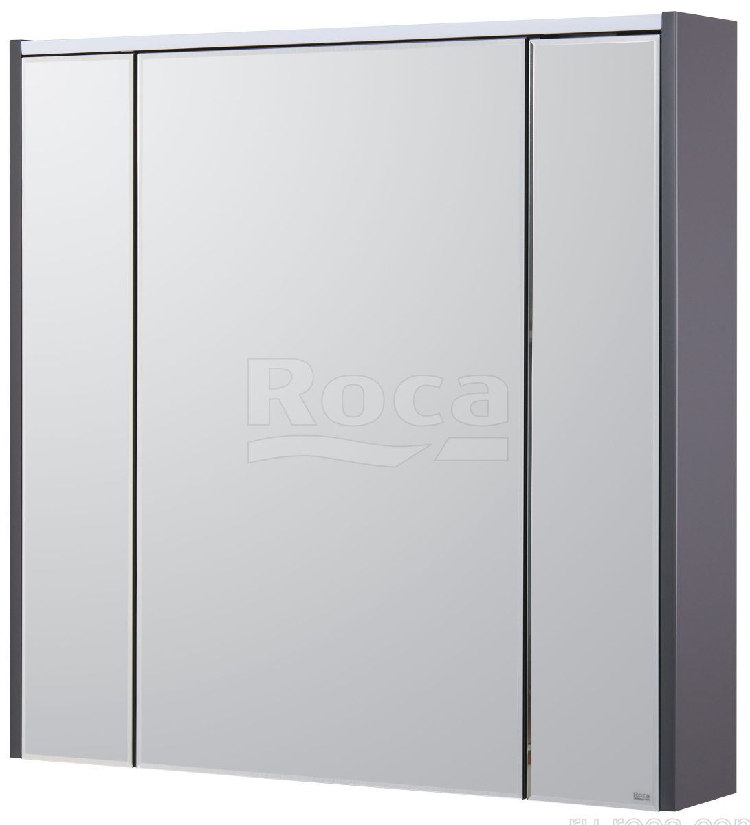 Зеркальный шкаф Roca Ronda 800х145х780 мм белый глянец/антрацит ZRU9302970