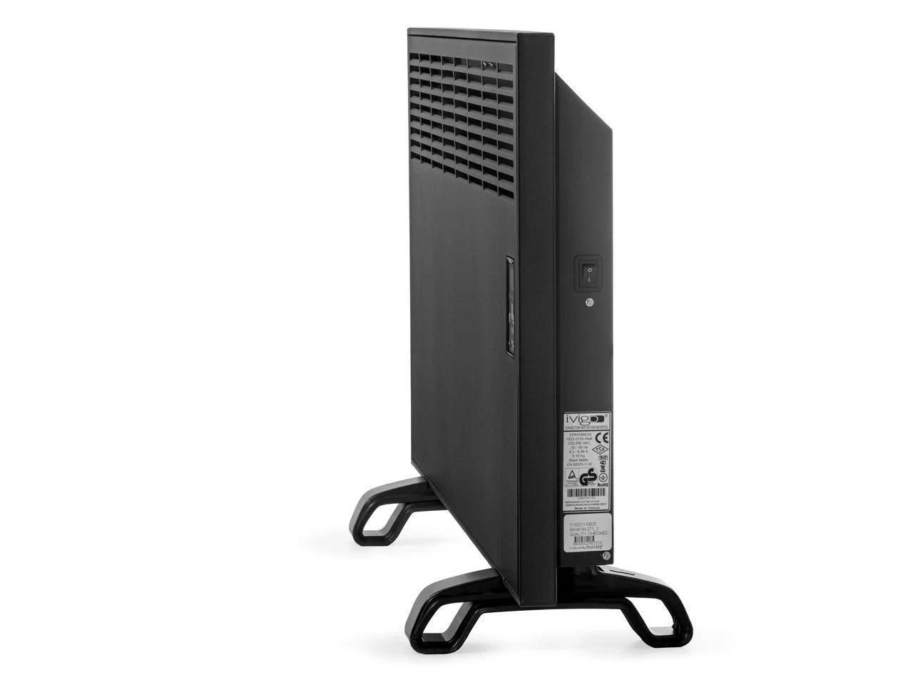 Конвектор электрический iVigo EPKE20 электронный термостат Вт Черный матовый EPKE20