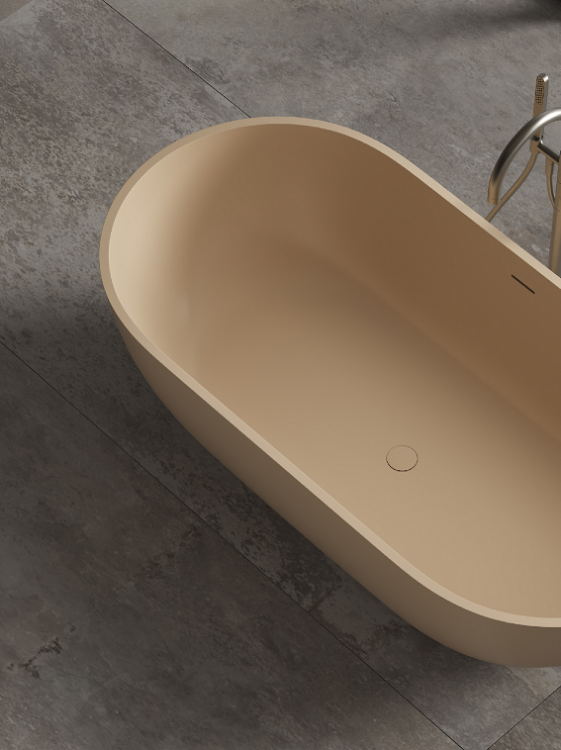 Ванна DEA Design Shadow 1780x880x520 мм отдельностоящая цвет Light Camel DD861917802