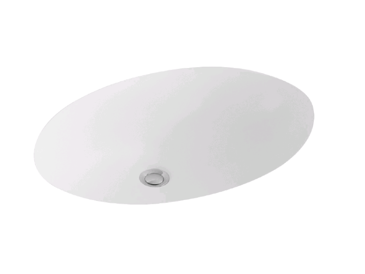 Раковина под столешницу Villeroy & Boch Evana 455х305х195 мм альпийский белый 61474601