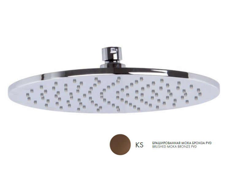 Верхний душ, Fima Carlo Frattini, Showerhead, 250-250, цвет-Brushed Moka Bronze
