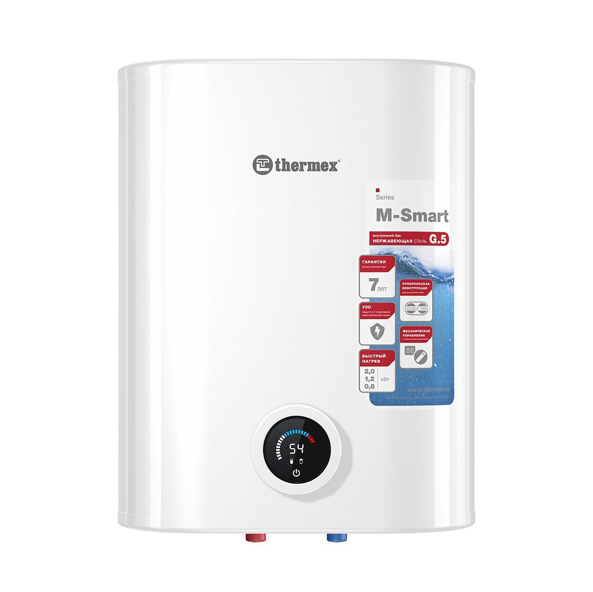 Водонагреватель накопительный Thermex M-Smart Pro MS 30 V 30 л плоский 4772
