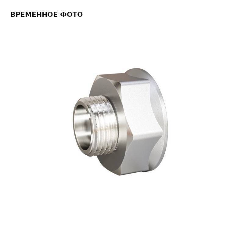 Переходник LD 3/4x1/2 НВ латунь никелированная LD.67.509.20х15