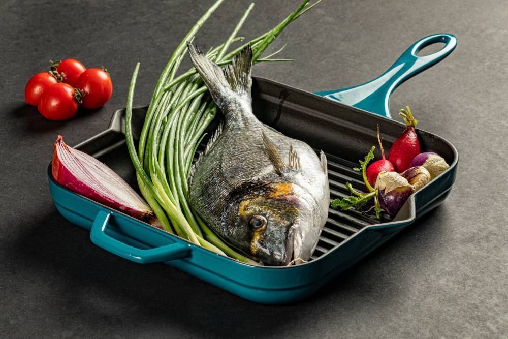 Сковорода-гриль квадратная Hascevher GTV 2828 Blue 28х28 см A858028