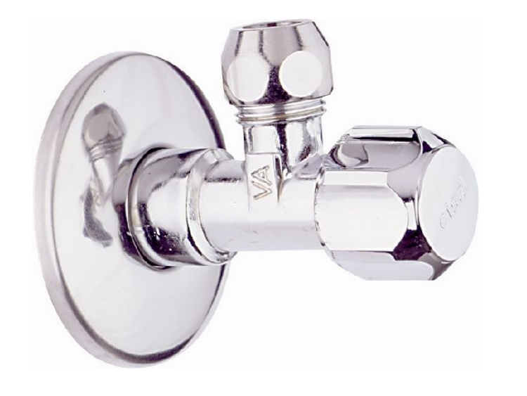 Вентиль угловой Cisal Complementi 1/2 хром ZA00279021