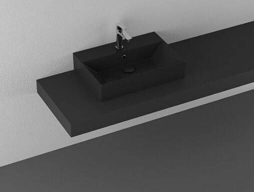 Раковина ISVEA SistemaZ Frame 600х420х132 мм черная матовая 10SF50060SV2N