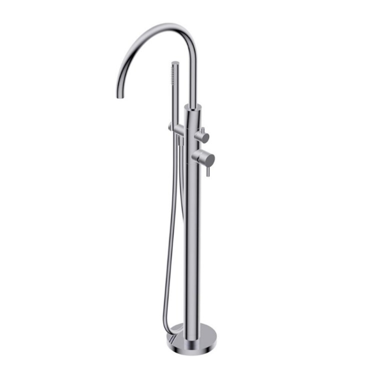 Смеситель для ванны и душа Ritmonio Diametro35 S Brushed Chrome PR52DB202IX