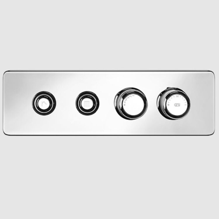 Смеситель для душа Gessi Hi-Fi Eclectic на 2 потребителя встраиваемый хром 65222031