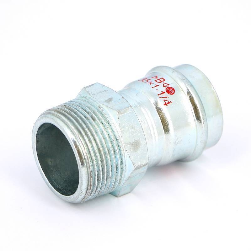 Муфта переходная пресс-НР IBP >B< Press Carbon 35 мм x 1 1/4 оцинкованная сталь PC4243G0351000