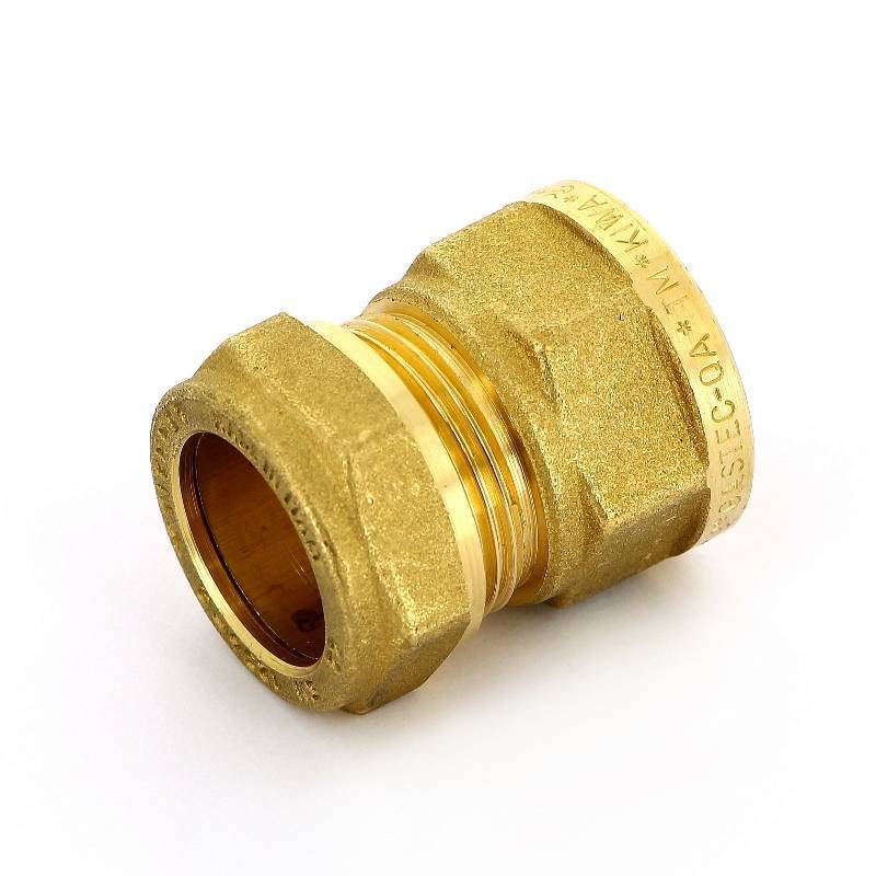 Муфта обжимная Tiemme 1100 22 мм х 3/4 ВР латунная 1000007