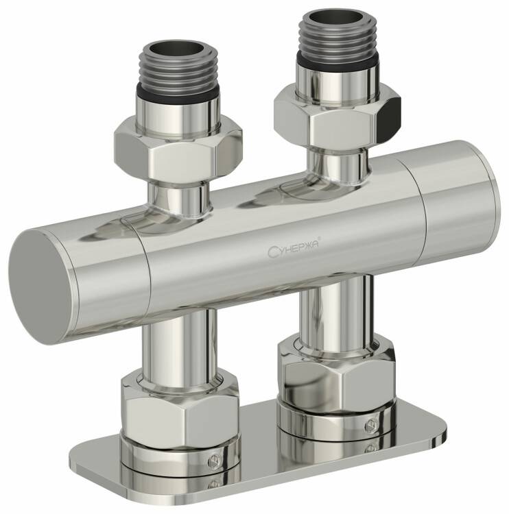 Вентиль Сунержа EU50 прямой скрытый G 1/2 НР - G 3/4 НГ сталь без покрытия 00-1417-1234